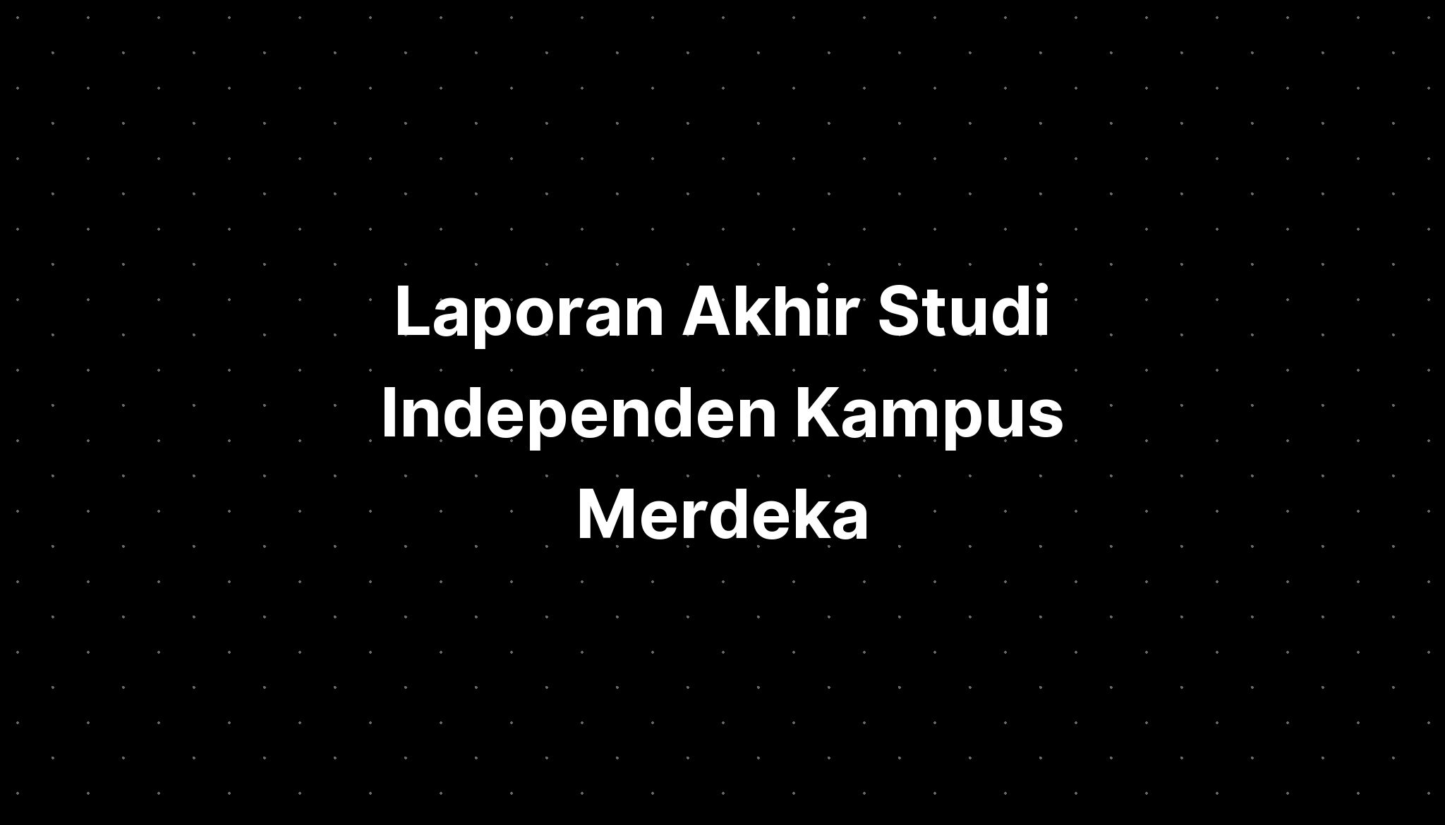 Laporan Akhir Studi Independen Kampus Merdeka - IMAGESEE